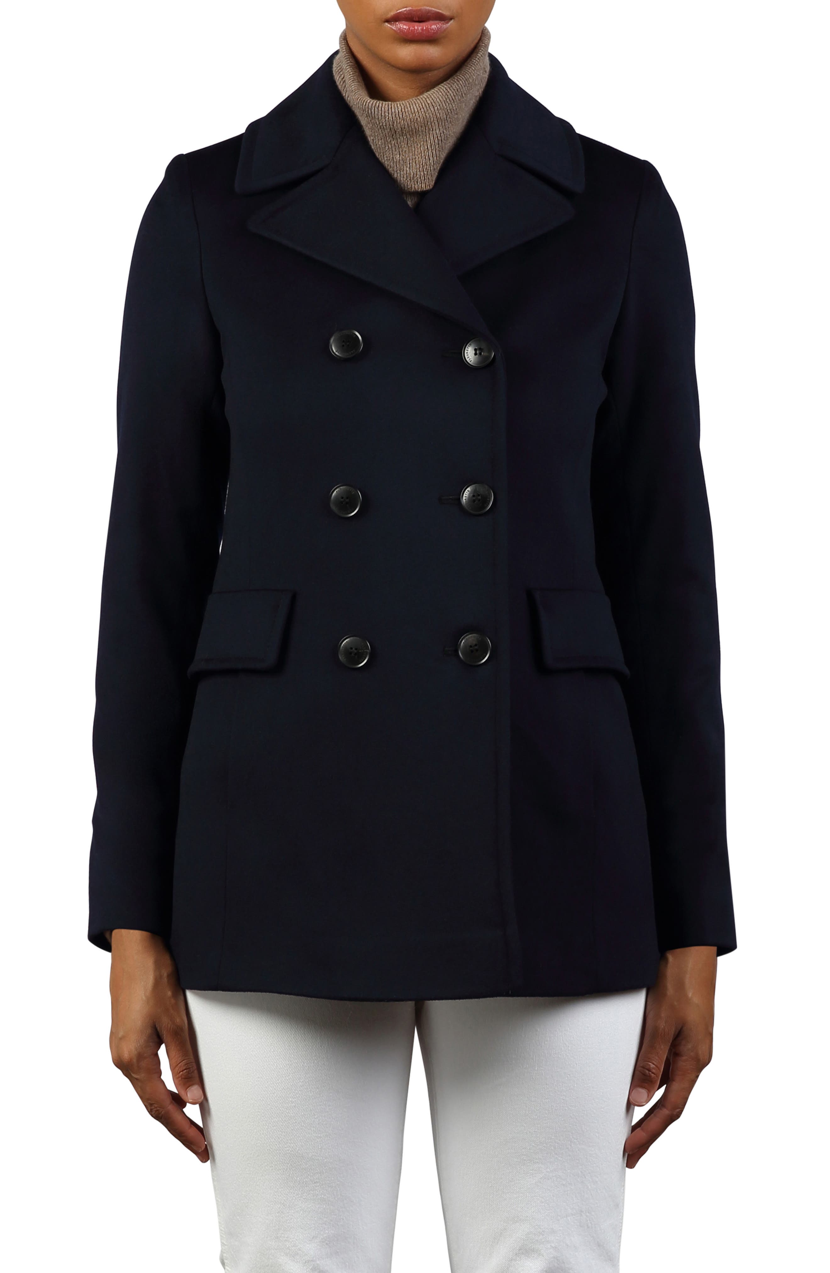 GUESS Factory Women's Dayna Double-Breasted Peacoat